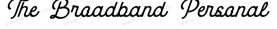 The Broadband Personal Use字体转换